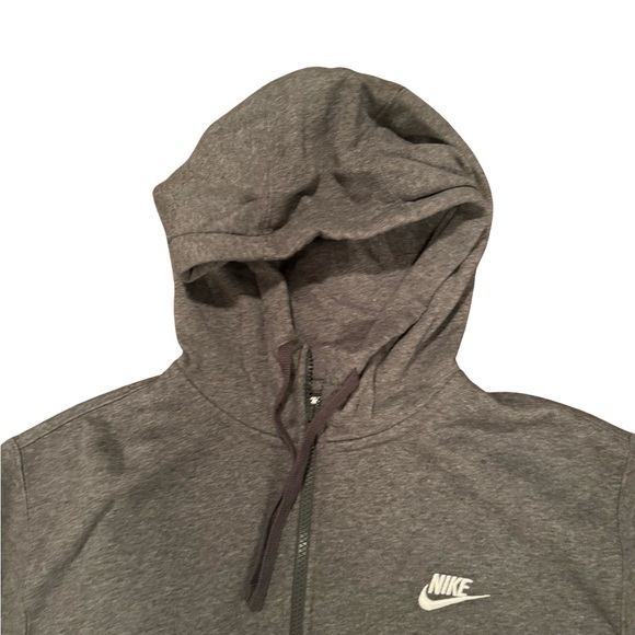 Nike Mens Charcoal Zip Up Sweater - Picture 9 of 12